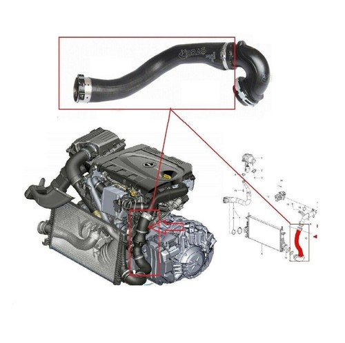 Intercooler pipe turbo - pipe, hose