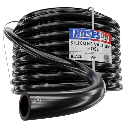 Black silicone vacuum hose - black,