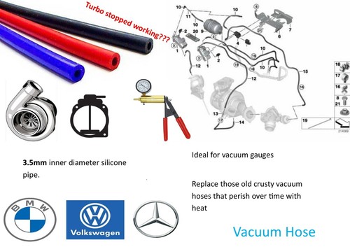 Vacuum silicone hose 5mm - silicone,