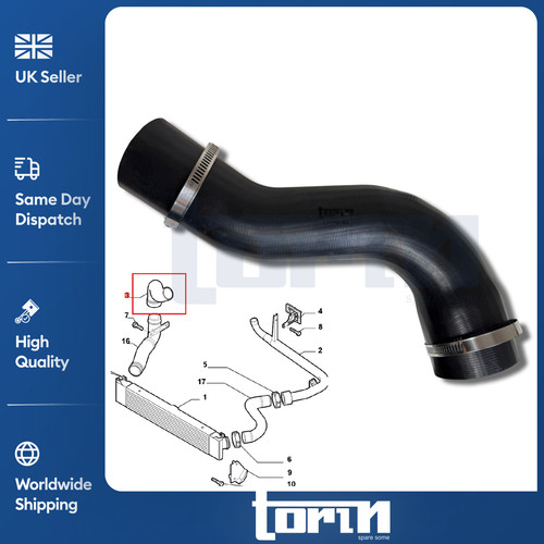 Intercooler turbo hose - intercooler, pipe