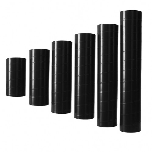Black straight silicone hose - straight,